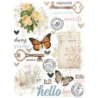 Simple Vintage Junk Drawer - Rub-Ons