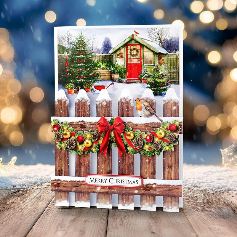 Christmas Garden Picket Fence Card Making Kit