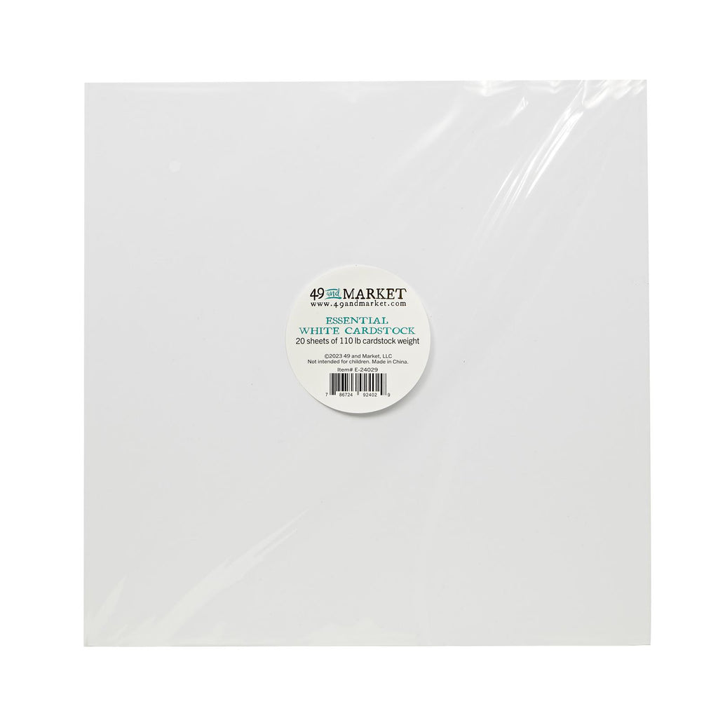 Essential White Cardstock - 20 Pack