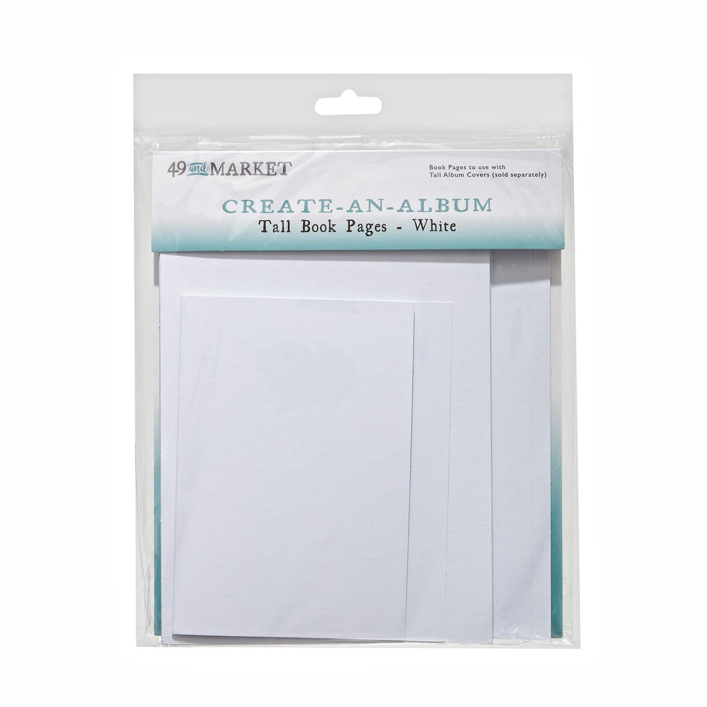 Create-An-Album - Tall Book Pages White