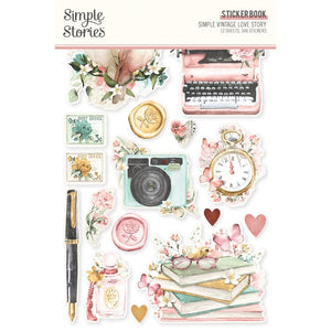 Simple Vintage Love Story - Sticker Book