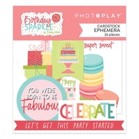 Birthday Sparkle - Cardstock Ephemera