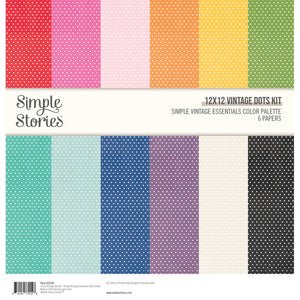 Simple Vintage Color Palette - Vintage Dots Kit