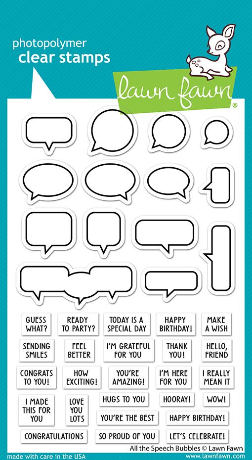 All The Speech Bubbles Stamp Set