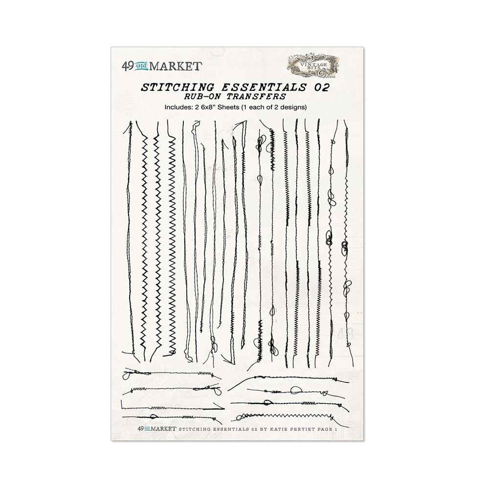 Vintage Bits - Stitching Essentials 02 Rub-On Transfers