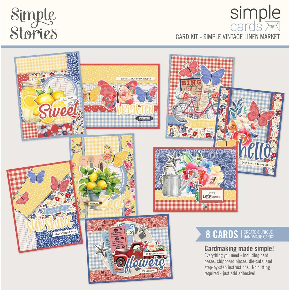 Simple Vintage Linen Market - Simple Card Kit