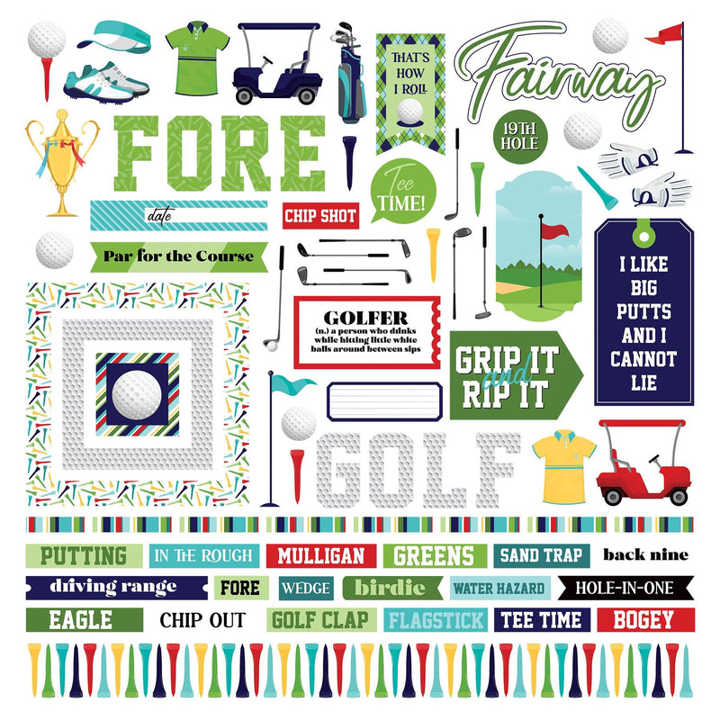 MVP Golf - Cardstock Sticker Sheet