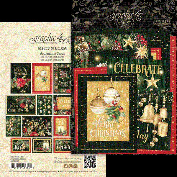 Merry & Bright - Journaling Cards