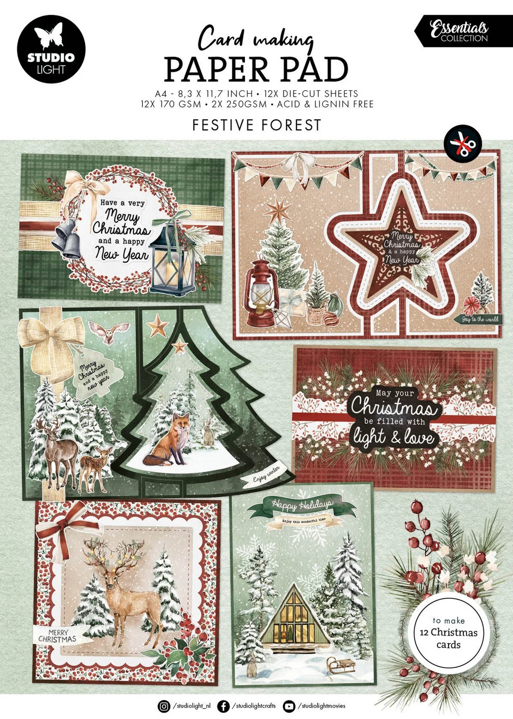 Festive Forest - Card Making Paper Pad