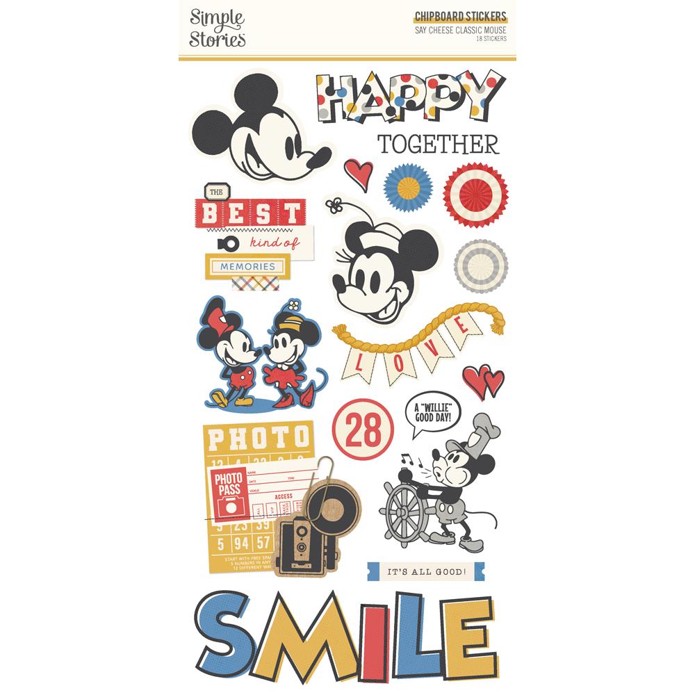 Classic Mouse - Chipboard Stickers