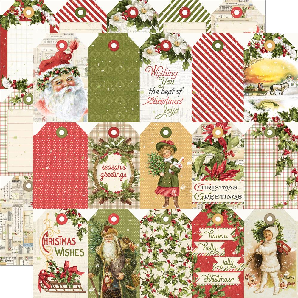 Simple Vintage Yuletide - Tag Elements