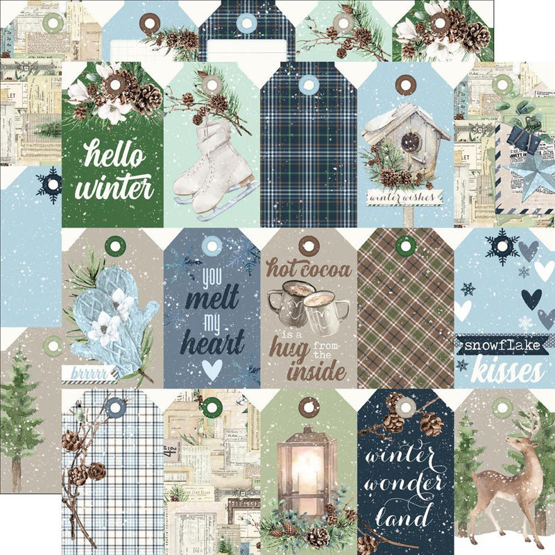 Simple Vintage Fresh Snow - Tag Elements