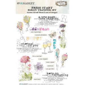 Vintage Bits - Fresh Start Rub-On Transfer Set