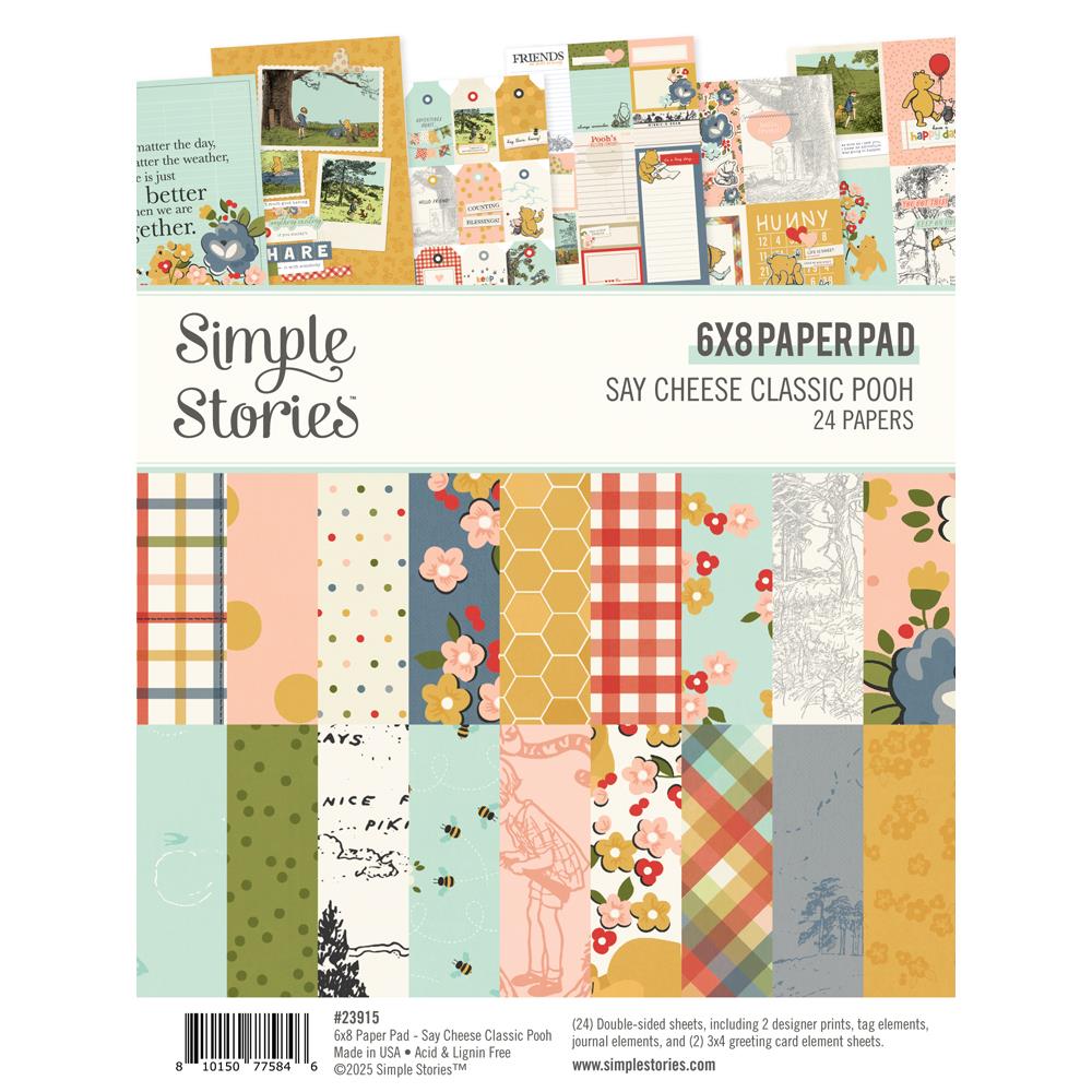 Say Cheese Classic Pooh - 6x8 Paper Pad