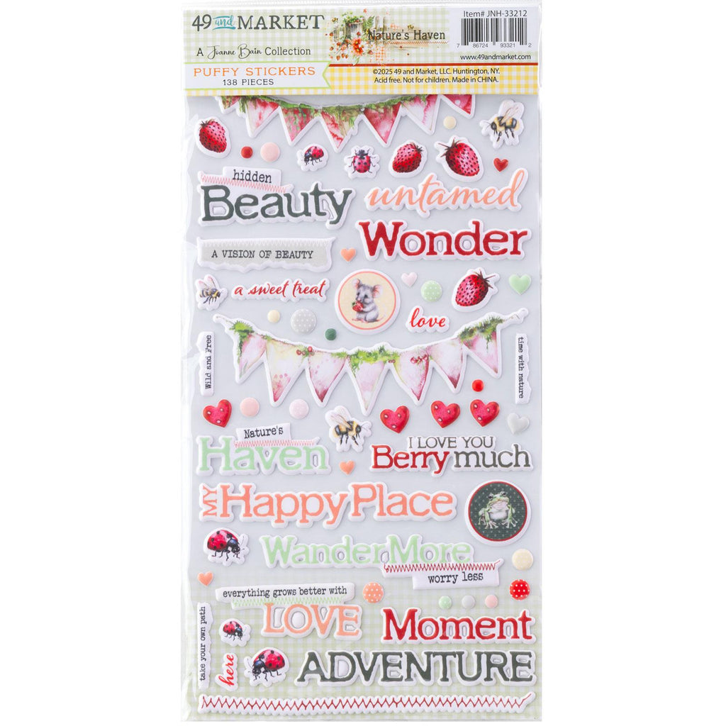 Nature's Haven - Puffy Stickers