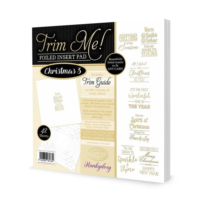 Trim Me Foiled Insert Pad - Christmas 3