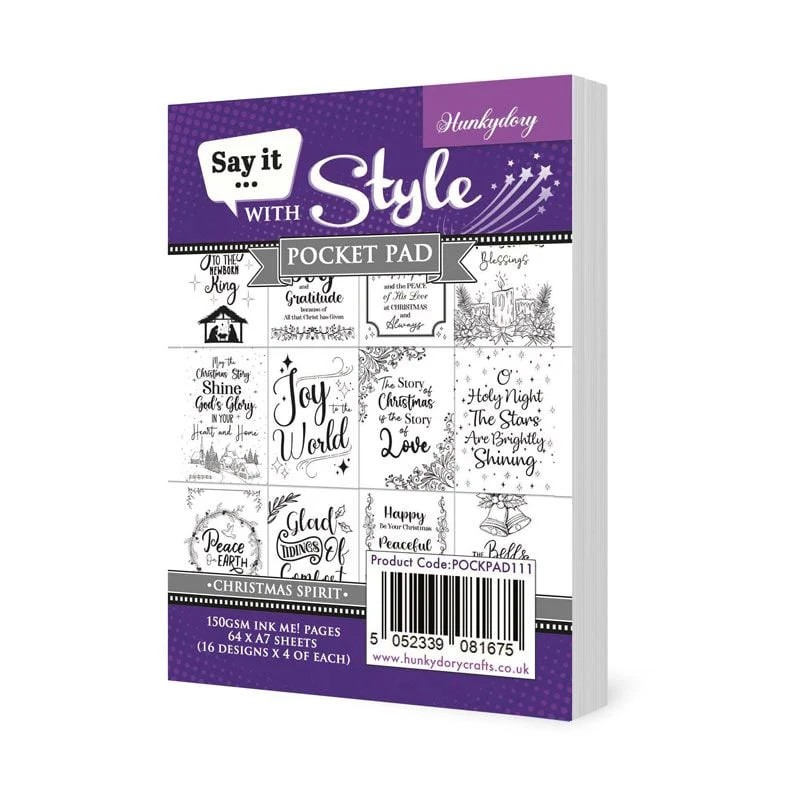 Say It With Style Pocket Pad - Christmas Spirit