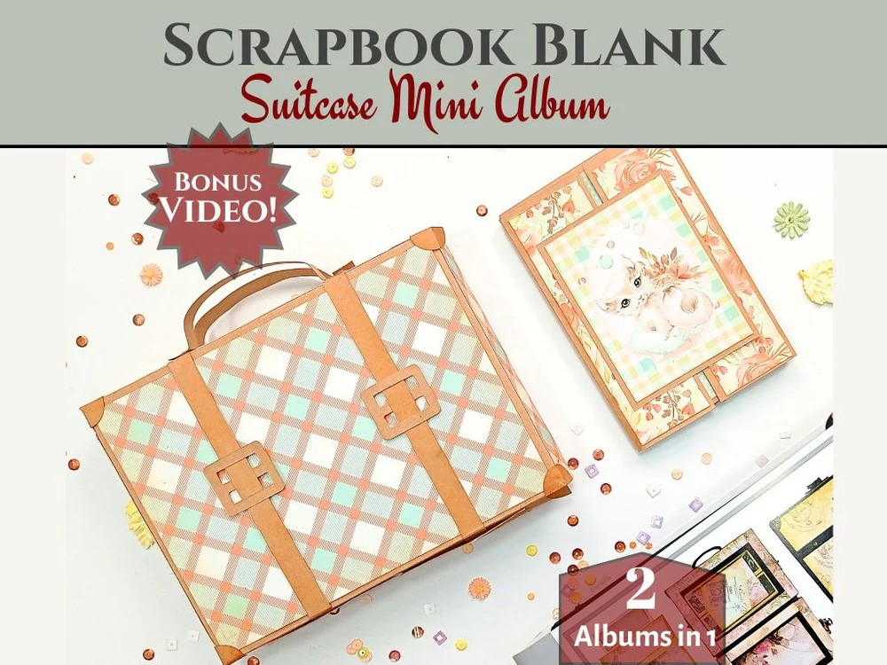 Frame Accordian Suitcase Mini Album