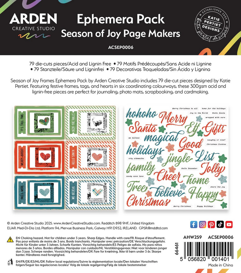 Season Of Joy - Page Makers Ephemera Pack