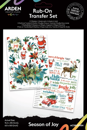 Season Of Joy - Rub On Transfer Set