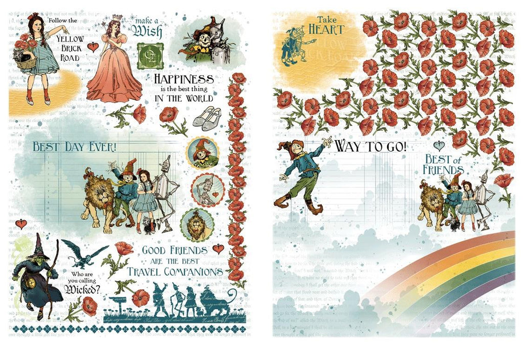 Wonder of Oz - Rub On Transfer Set