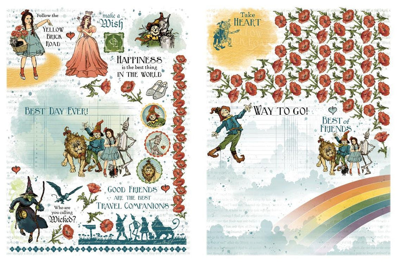 Wonder of Oz - Rub On Transfer Set