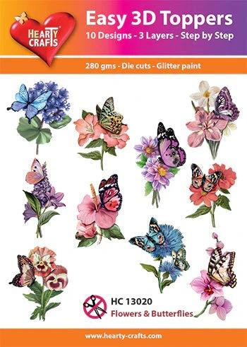 Easy 3D Toppers - Flowers & Butterflies