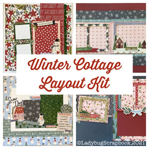 Ladybug Scrapbook - Winter Cottage Layout Kit