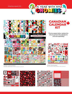 A Year With My Gnomies - Canadian Calendar Kit