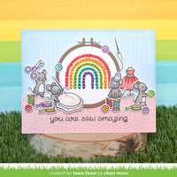 Lawn Fawn - Embroidery Hoop Rainbow Add-On Die