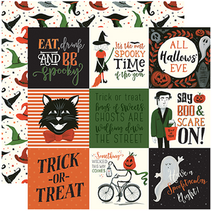 Echo Park Trick or Treat 4X4 Journaling Cards