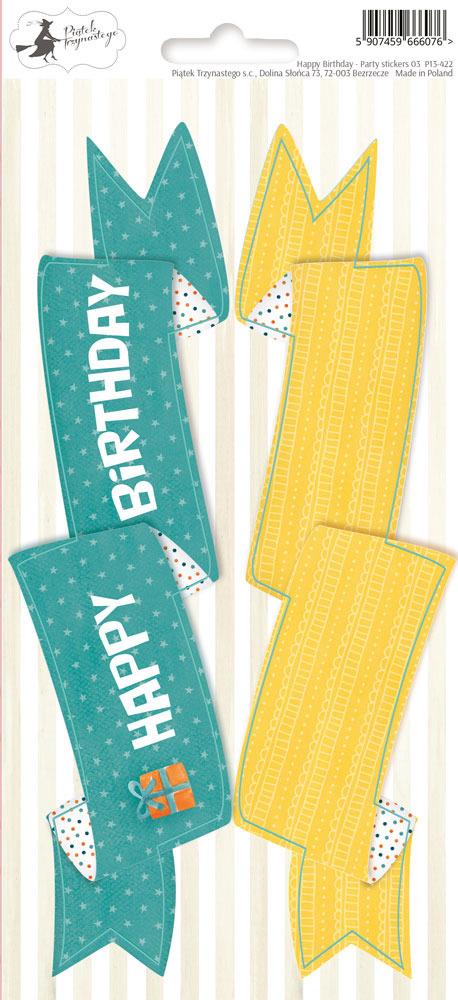Happy Birthday - Party Stickers 03