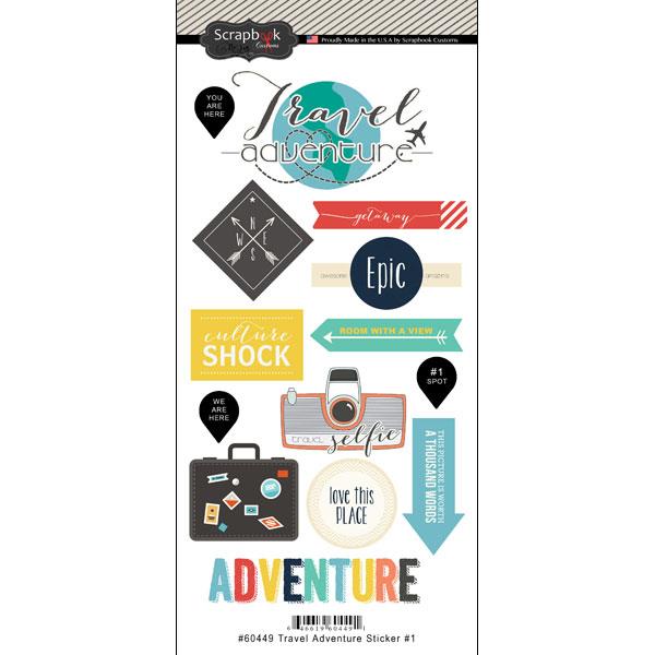 Scrapbook Customs - Travel Adventure Sticker #1
