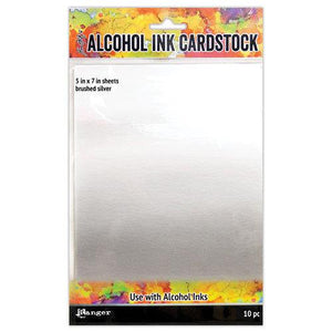 Ranger Tim Holtz - Alcohol Ink Cardstock Brushed Silver