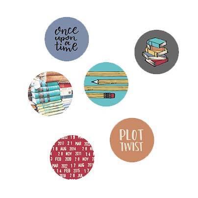One More Chapter - Flair Buttons