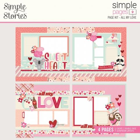 Simple Pages - All My Love Page Kit