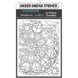 Mixed Media Stencil - Geometry