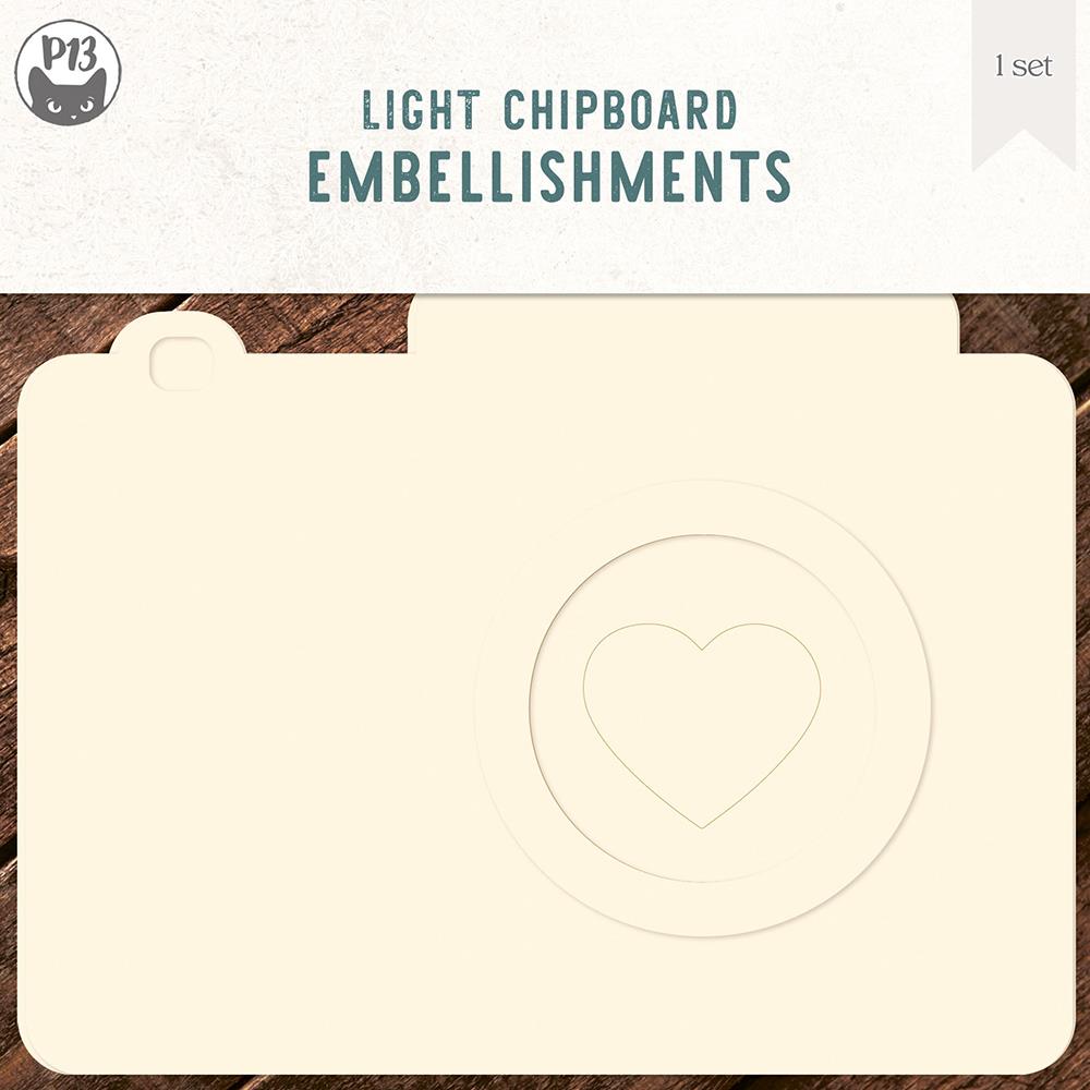 Light Chipboard Embellishments - Photo Album