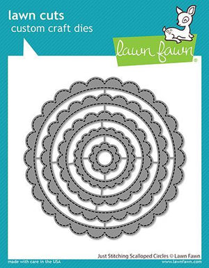 Lawn Fawn - Just Stitching Scalloped Circles Dies