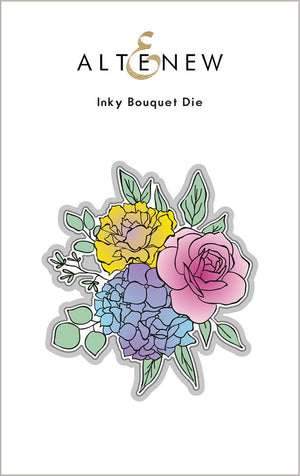 Inky Bouquet Simple Colouring Stencil