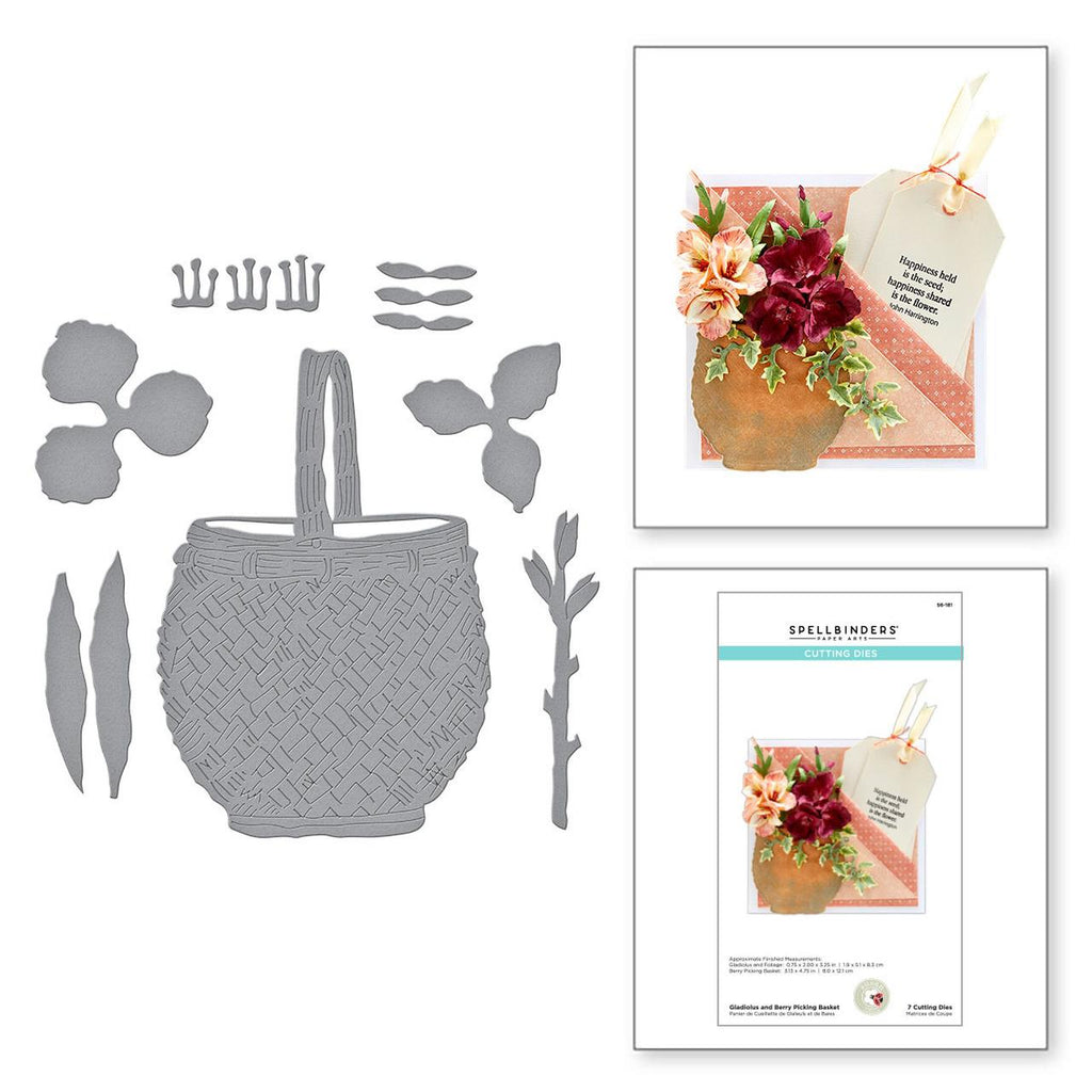 Cutting Dies - Gladiolus and Berry Picking Basket