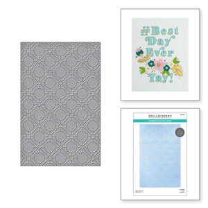 Spellbinders Geo Screen Embossing Folder