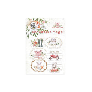 P13 Farm Sweet Farm Decorative Tags Set 04