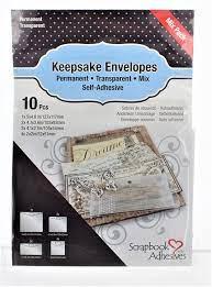 Scrapbook Adhesives Keepsake Envelopes