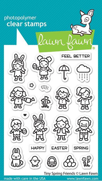 Lawn Fawn - Tiny Spring Friends Stamp Set