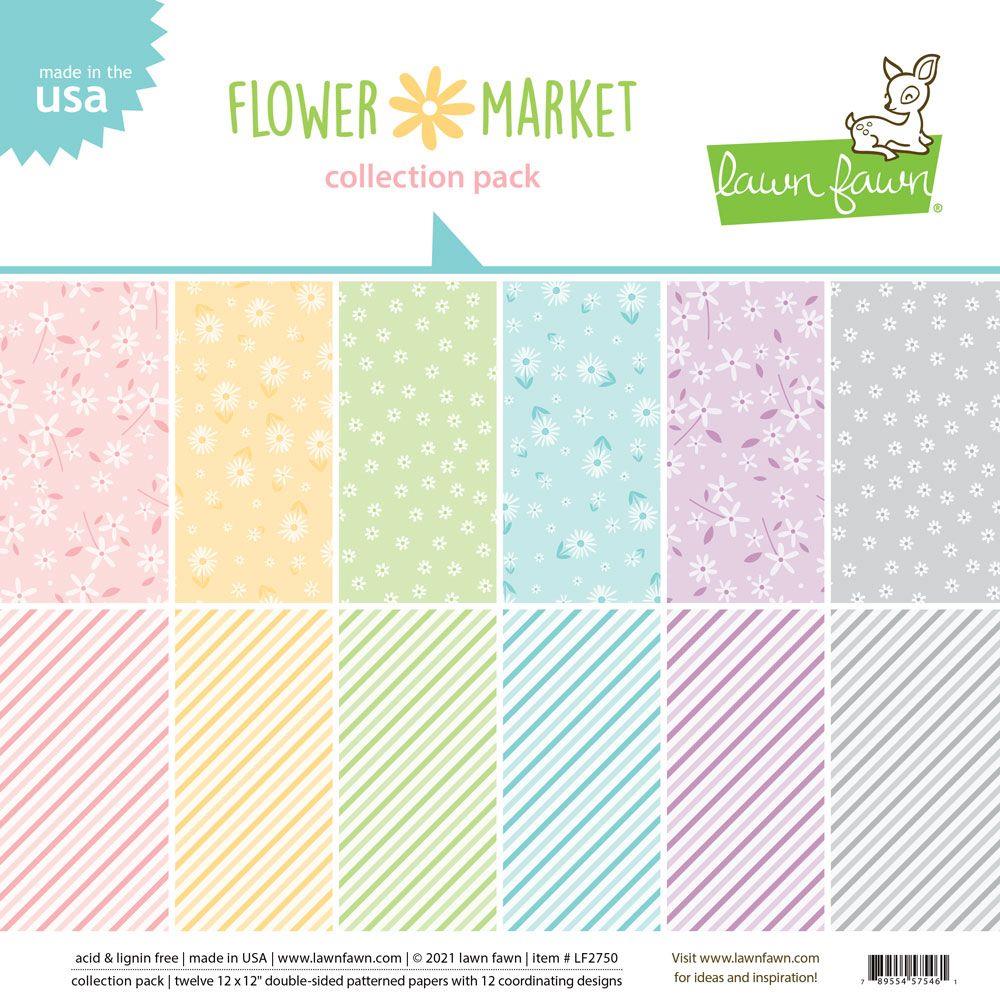 Lawn Fawn Flower Market 12 x 12 Collection Pack