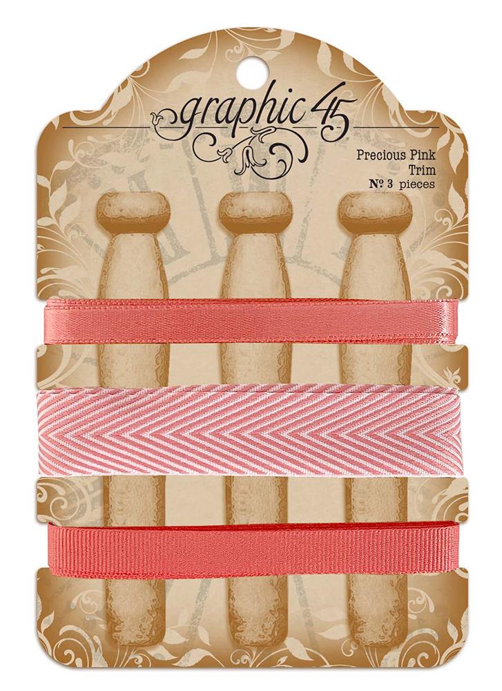 Graphic 45 Precious Pink Trim