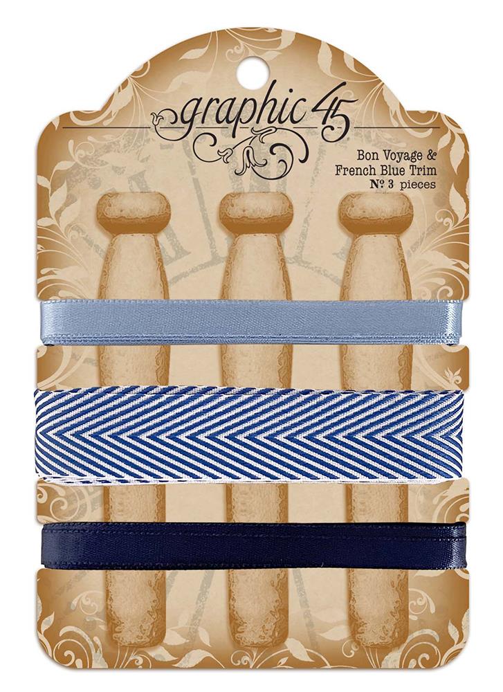 Graphic 45 Bon Voyage & French Blue Trim