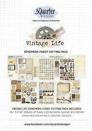 3Quarter Designs Vintage Life Ephemera Fussy Cutting Pack