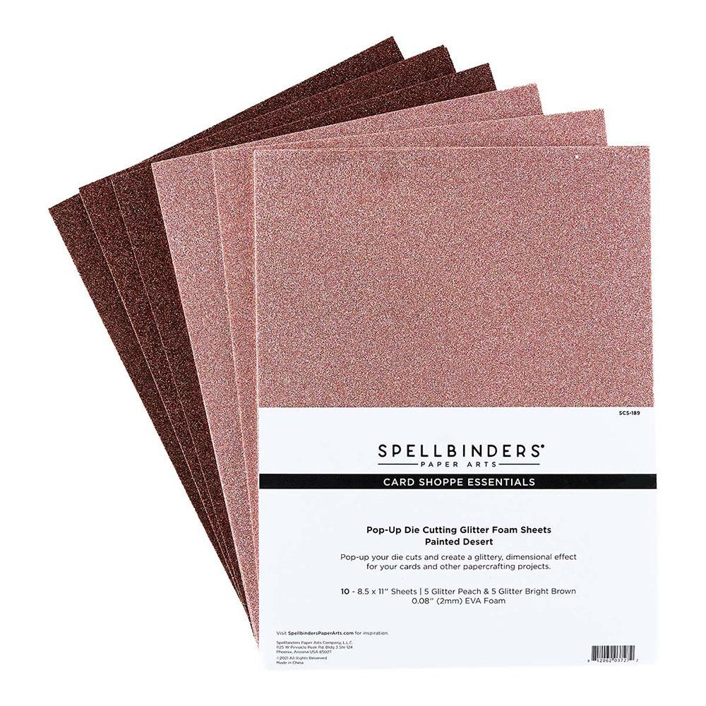 Spellbinders Glitter Foam Sheets Painted Desert